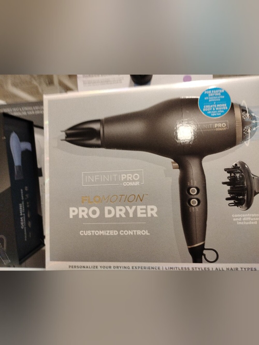 New  InfinitiPRO FloMotion Pro Dryer - Metallic Gray